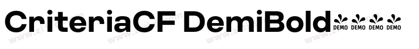 CriteriaCF DemiBold字体转换